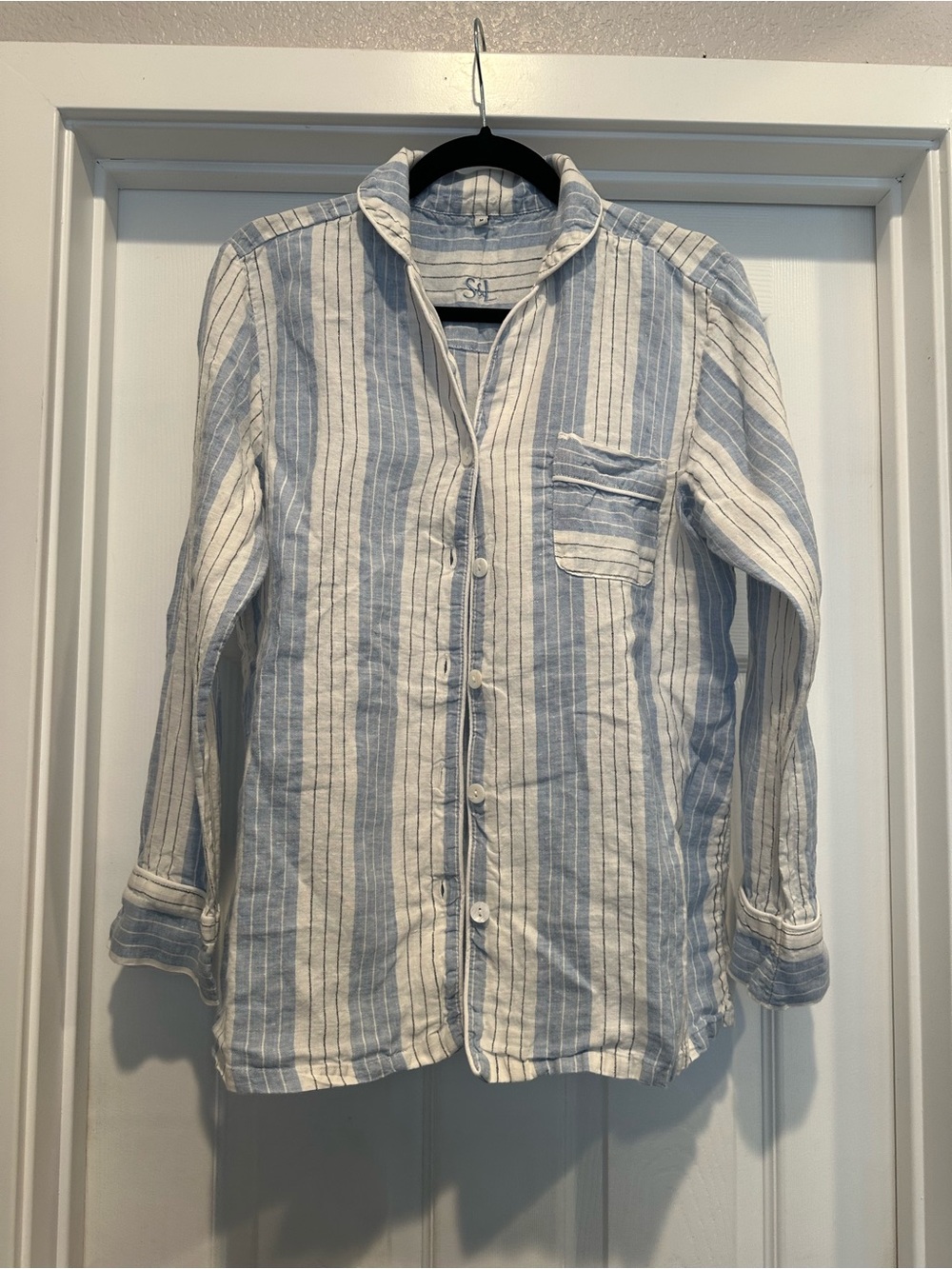 Serena & Lily Porto Linen Pajamas Medium - Picture 6 of 12